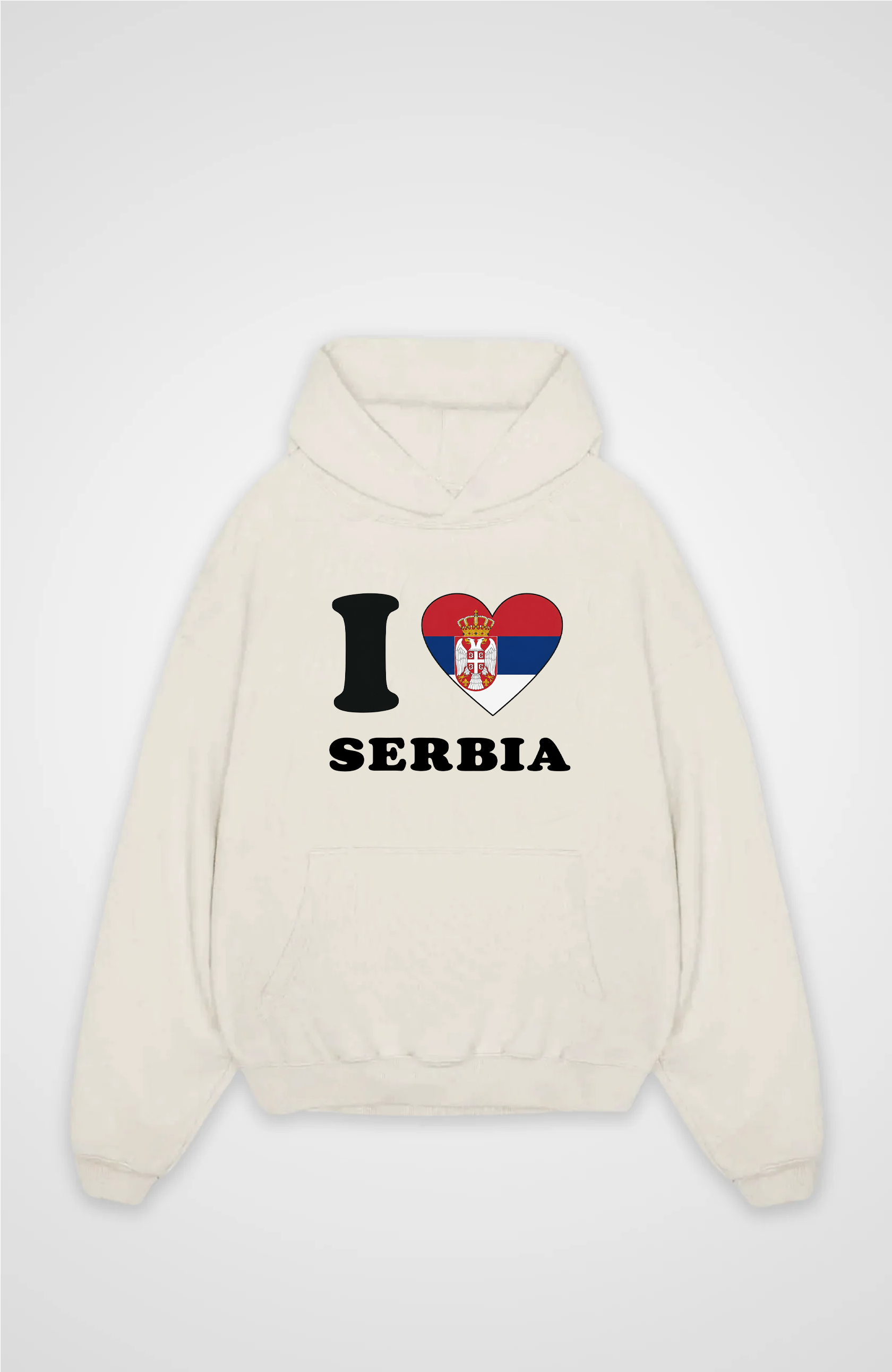 I love Serbia - Oversized Hoodie