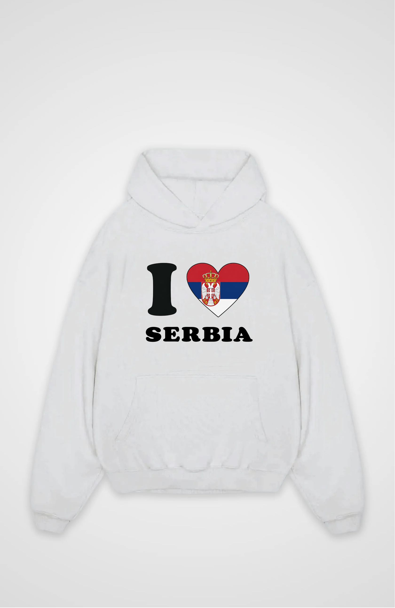 I love Serbia - Oversized Hoodie